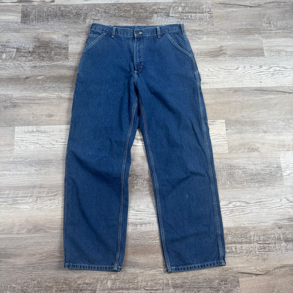 Vintage Carhartt B13 DST Carpenter Jeans 36x32 Baggy Y2K Workwear Streetwear